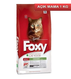 Foxy 30/15 Tavuk Etli Yetişkin Kedi Maması 1 Kg AÇIK