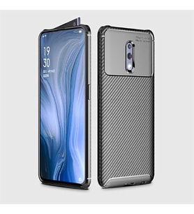 Oppo Reno Kılıf Esnek Soft Karbon Tasarım Legion Serisi (Siyah)
