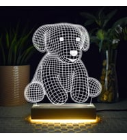 Yavru Köpek Tasarımlı 3d Led Lamba