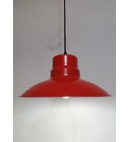 RİOLİGHT RETRO,RUSTİK,MODERN KIRMIZI İÇİ BEYAZ MUTAFA,ODA,CAFE İÇİN METAL SARKIT AVİZE ÇAP:30CM 