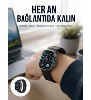 Northcity AMOLED Akıllı Saat 49mm Bluetooth Arama Spor ve Sağlık Takımı - Yeni Nesil Tasarım