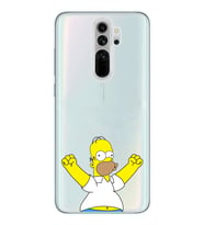 Xiaomi Redmi Note 8 PRO Uyumlu Simpson Tasarımlı Şeffaf Telefon Kılıfı