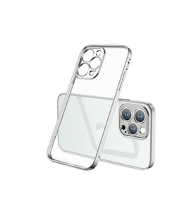 Apple iPhone 13 Pro Max Uyumlu Kılıf Zore Mat Gbox Kapak (Gümüş)