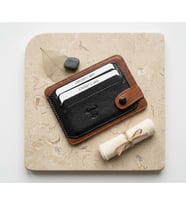 %100 Hakiki Deri Trend Model Minimalist Unisex Kredi Kartlık Ve Cüzdan Ebatlar 11,5 cm /8,5 cm