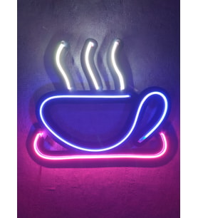kahve coffee neon led tabela duvar tablosu