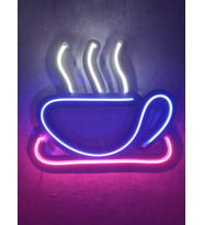 kahve coffee neon led tabela duvar tablosu