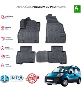 CİTROEN BERLİNGO ARACA ÖZEL 3D PASPAS 2019 2020 2021 2022 2023 2024