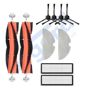 Dreame F9 - Z10 Pro Uyumlu 2 Ana Fırça 4 Yan Fırça 2 Filtre 2 Mop PKT-iasgf0001112