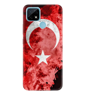 Realme C11 C21 C21Y C25Y C11 2021 Kılıf Desemli Silikon Şanlı Türk Bayrağı 3 1395