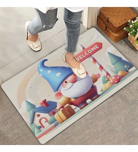 Valerine Life Şirin Cüce Dedesi Welcome Kapı Önü Paspası 45x70cm