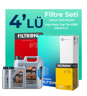 Filtron Peugeot Expert 1.5 Dizel Filtre Bakım Seti Liqui Moly Motor Yağlı (2017-2025) 4 Lü