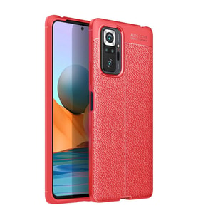 Xiaomi Redmi Note 10 Pro Kılıf Auto Focus Kapak - Kırmızı