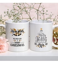 Yeni Yıl Merry Christmas Yılbaşı Hediyesi Baskılı İkili Kupa Bardak