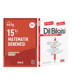 Ünlü Yayıncılık TYT Temel Matematik Best Peak 15 li Denemesi ve AKM Dil Bilgisi Soru Bankası Seti