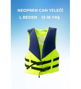L Beden 10-15 Yaş, Neopren Sünger Yüzme Can Yeleği, Havuz Deniz Aksesuarları