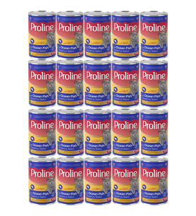 Proline Okyanus Balıklı Yetişkin Kedi Konservesi 395 Gr*20 Adet (Kahverengi)