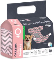 Carbonlu Diapers Dişi Köpekler İçin Külot (Xs) 15'li