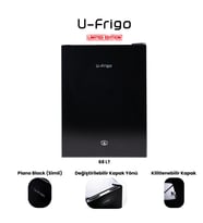 U-Frigo 68 Lt 12-24v Marin/karavan Kompresörlü Buzdolabı Temperli Cam Kapak Limited Edition Siyah