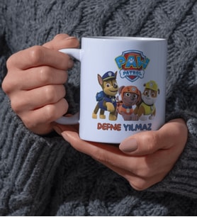 Kupa Bardak Paw Patrol Çocuklar İçin Çift Taraflı Baskı Çizgi Film Karakterli Eğlenceli Kupa Bardak Kutup Kitap