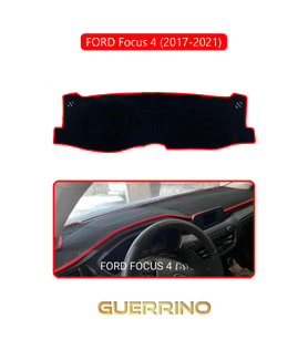FORD Focus 4 (2017-2021)TORPİDO KORUMA HALISI KIRMIZI KENAR