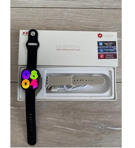 Serreha Hk9 Pro PLUS 45MM 2.02 Inç Amoled Ekran Akıllı Saat SİYAH KASA KORDON HEDİYELİ
