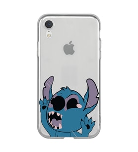 Iphone XR Uyumlu Stitch Desenli Şeffaf Telefon Kılıfı