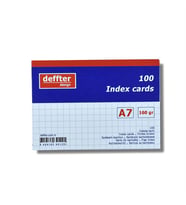 Deffter İndex Kartı A7 Beyaz Kareli 64129-1