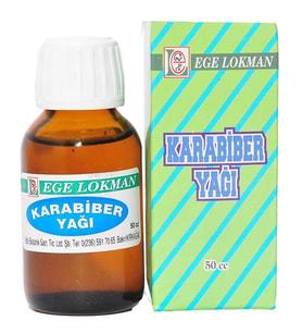 Ege Lokman Karabiber Yağı Doğal Kara Biber Yağı Organik 50CC