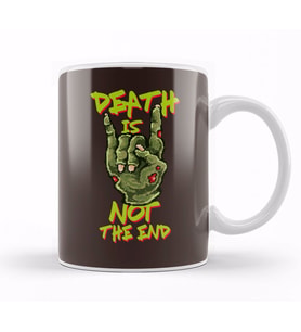 Zombie Retro Pixel Death Is Not The End Kupa Bardak Porselen