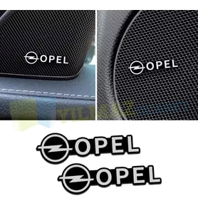 Opel Logo Hoparlör Sticker Arma Amblem Metal Yapışkanlı 2 Adet