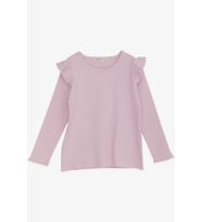 Breeze Kız Çocuk Uzun Kollu Bluz Fırfırlı 2-6 Yaş, Pembe