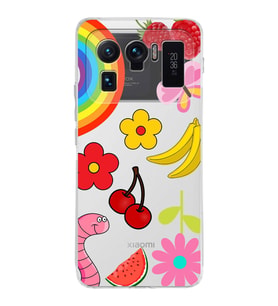 PrintiFy Xiaomi Mi 11 Ultra ile Uyumlu Water Color 5  Kamera Korumalı Şeffaf  Kılıf