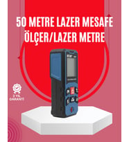 50 Metre Lazer Ölçüm Cihazı Alan ve Mesafe Hesaplama