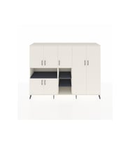 Hyperion Dolap 13 Raflı 7 Kapaklı 220x44x163 Aytaşı-Aytaşı/Antrasit
