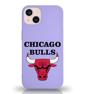Apple iPhone 13 Mini  Lansman Kılıf Chicago Bulls Tasarımlı Altı Kapalı İçi Kadife Kaplı  Kapak (Şeffaf)