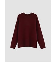 LCW Vision Bordo Oversize Kadın Triko Kazak