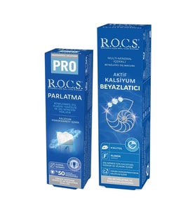 R.O.C.S Aktif Kalsiyum & Pro Parlatma Diş Bakım Seti