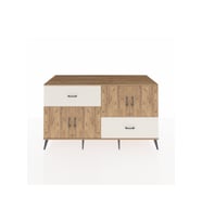 Kronos Konsol 3 Raflı 2 Çekmeceli 4 Kapaklı 176x59x99 Çam-Çam/Aytaşı