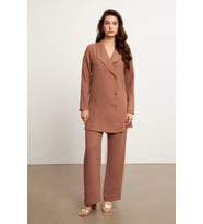 Liora Ceket Pantolon Takım - Camel
