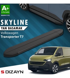 VW Transporter T7 Skyline Siyah Yan Basamak 223 Cm 2024 Üzeri A+ Kalite