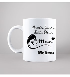 Anneler Günü Tasarımlı Kupa Kişiye Özel