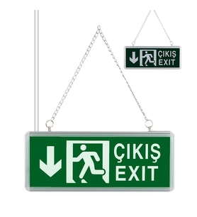 ZMR ZMR-670/Y.02 3W YUKARI-AŞAĞI YÖN ACİL ÇIKIŞ YÖNLENDİRME TABELASI - LAMBASI (38X30X36MM)