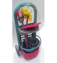 58x27x20cm Boyutlarında 6 Parça Arabalı Oyuncak Temizlik Seti  (Karışık)