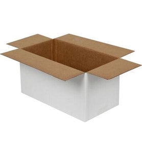29x15x15cm Tek Oluklu Koli - Beyaz