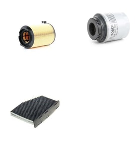 Bosch Filtre Bakım Seti Volkswagen Beetle 1.2 CBZB Motor 2011-2018 Hava + Yağ f. + Polen Filtre Sardes