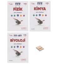 Limit TYT Fizik Kimya ve Biyoloji Soru Bankası 3lü Set + Telefon Standı