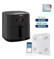 Blaupunkt A5450 Tek Hazneli 4.5 Litre Yağsız Air Fryer Fritöz + Blaupunkt Akıllı Tartı Hediyeli