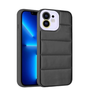 Uyumlu Model Apple iPhone 12 Kılıf Airbagli Renkli Kapak (Siyah)