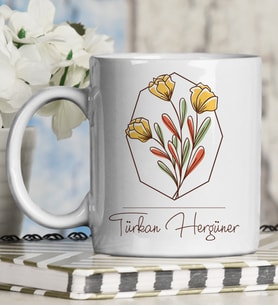 Kişiye Özel Tasarım Kupa Bardak 98497 (Krem)