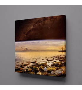 DENİZDEKİ TAŞLAR KANVAS TABLO 60x60cm (Karışık)
